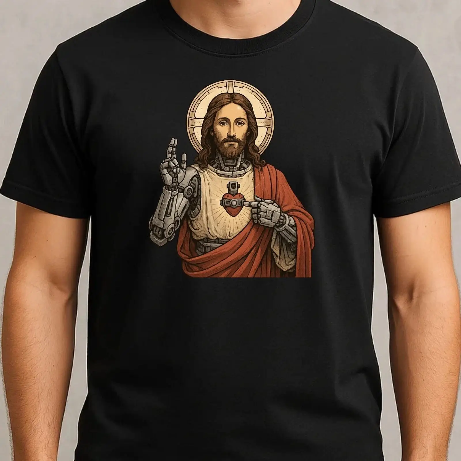 Vintage Fashion Herren - T-shirt da uomo vintage in cotone