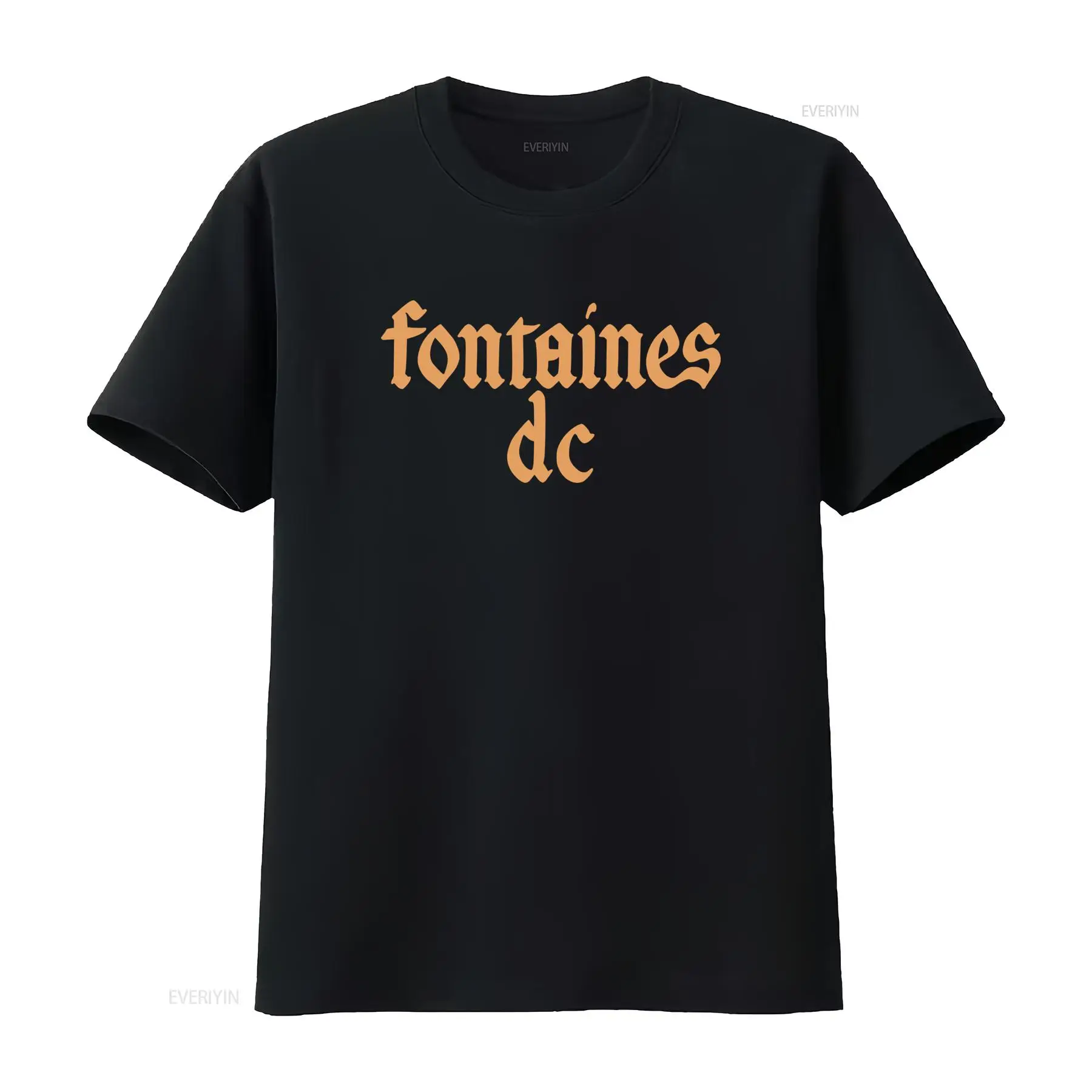 Vintage Flannel Shirt - T-shirt nera 'Gothic Logo' dei Fontaines