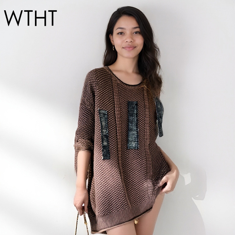 Vintage Fashion Influencer - WTHT Vintage Trendy Patchwork da donna