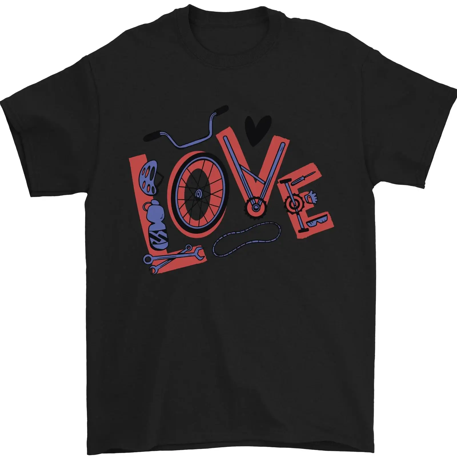 Vintage Fashion Herren - Maglietta da uomo Love Fahrrad Lustig,