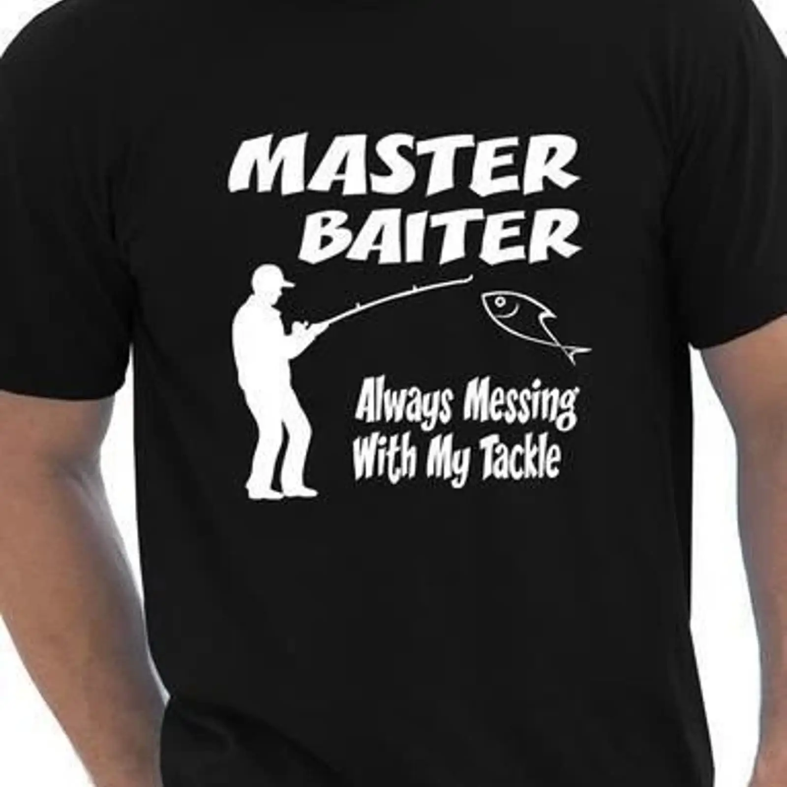 Vintage Fashion Herren - Maglietta da pesca divertente Master Baiter,