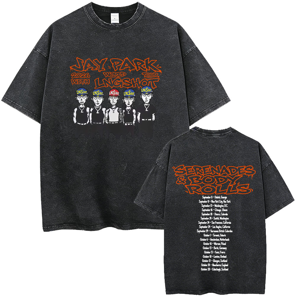 Vintage Fashion Trends 2026 - T-shirt Vintage Lavato della Band Coreana