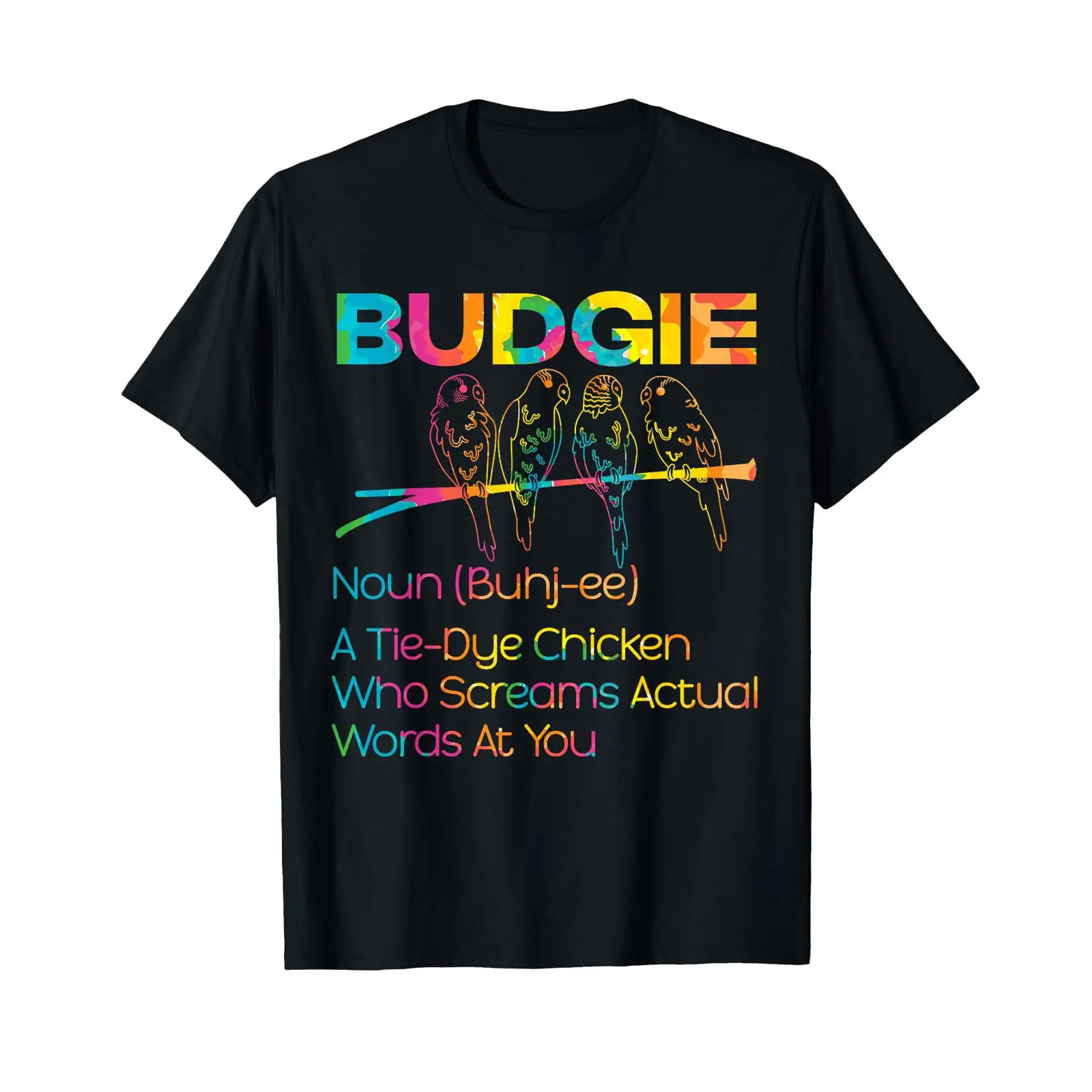 Vintage Fashion Definition - T-shirt vintage Budgie Bird Definition Budgerigar