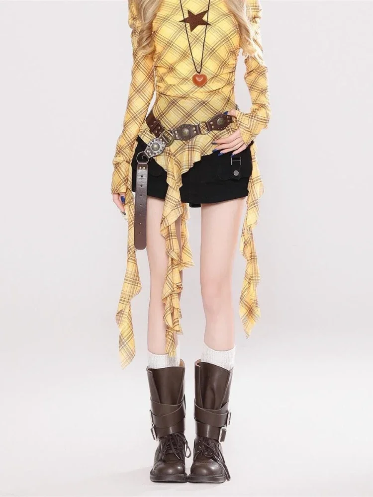 T-shirt vintage Y2K a quadri c - Vintage Fashion T Shirts recensione e prezzo