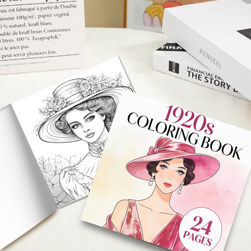 Libro da colorare anni '20, 24 - Vintage Fashion Coloring Pages recensione e prezzo