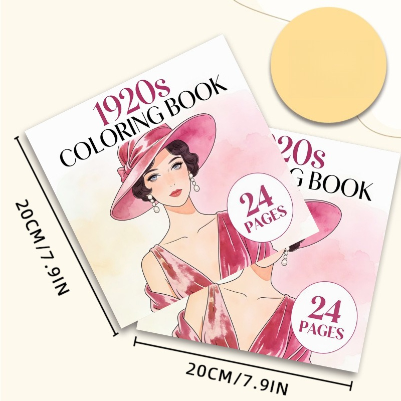 Libro da colorare anni '20, 24 - Vintage Fashion Coloring Pages recensione e prezzo